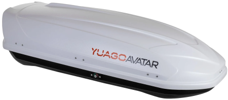 Багажный бокс на крышу Yuago Avatar EuroLock (460 л) белый матовый 